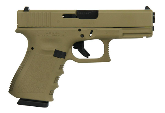 Glock G19 Gen 3, 9MM Luger, 4.01" Barrel, 15 Rds, FDE - 724235016475 