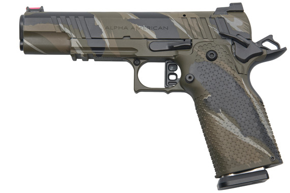 Alpha American Firearms AAF-3 GOV Alpha Stack, 9MM, 3.5 lb Trigger, Tunnel Rat Tiger Stripe - 2263752 
