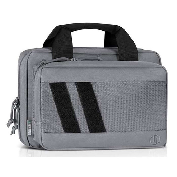 Savior Equipment Specialist Double Handgun Case, 600D Polyester, Grey - 812066034079 