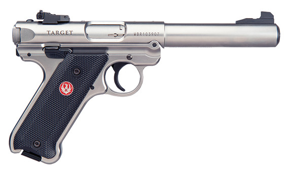 Ruger Mark IV Target, 22 LR, 5.50" Barrel, 10 Rds, Stainless - 736676401031 