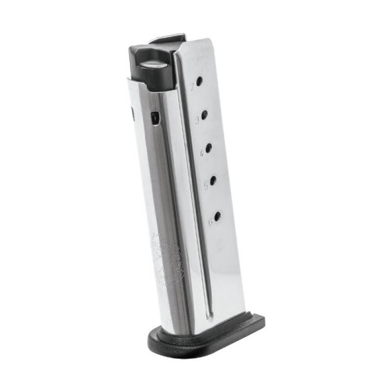 Springfield XD-E Flush Fit Magazine, .45 ACP, 6 Rds, Stainless Steel - 706397914059 