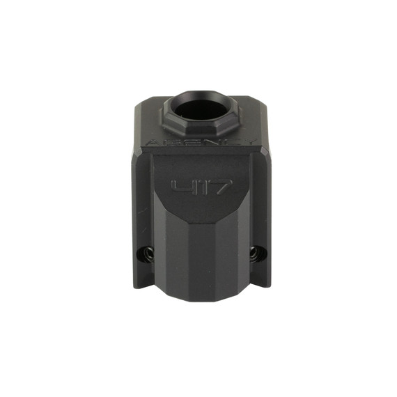 Agency Arms 417 Compensator, Single Port, Black - AGE417S-G5-BLK 