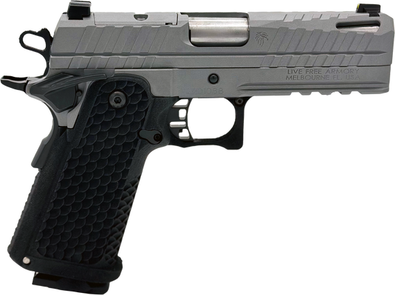 Live Free Armory Apollo 11 CPT, 9MM, 4.15" Barrel, 17+1 Rds, Elite Gray Cerakote - 810128640206 