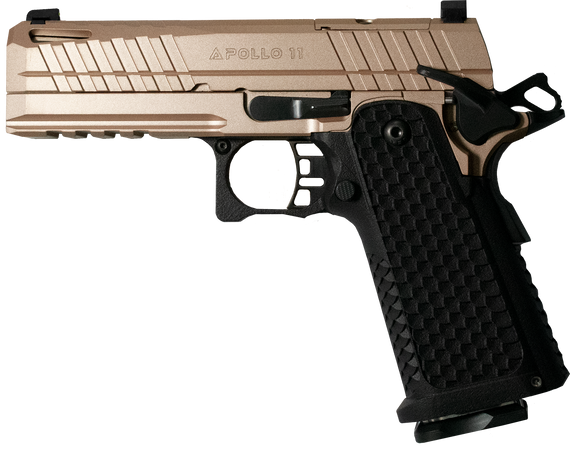 Live Free Armory Apollo 11, 9MM, 4.15" Barrel, 17+1 Rds, Elite Rose Cerakote - 810128642538 
