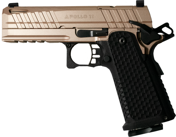 Live Free Armory Apollo 11, 9MM, 4.90" Barrel, 17 Rds, Elite Rose Cerakote - 810128642507 