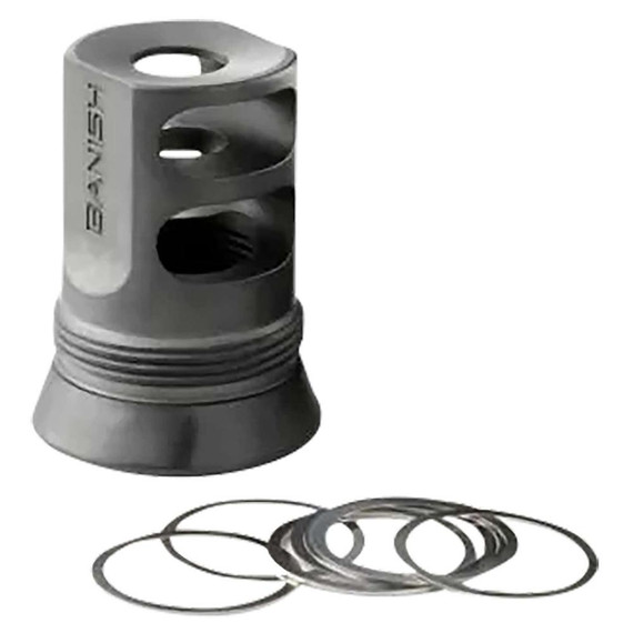 Banish Suppressors 4578, Muzzle Brake, 1/2x28, Black - 810171221230 