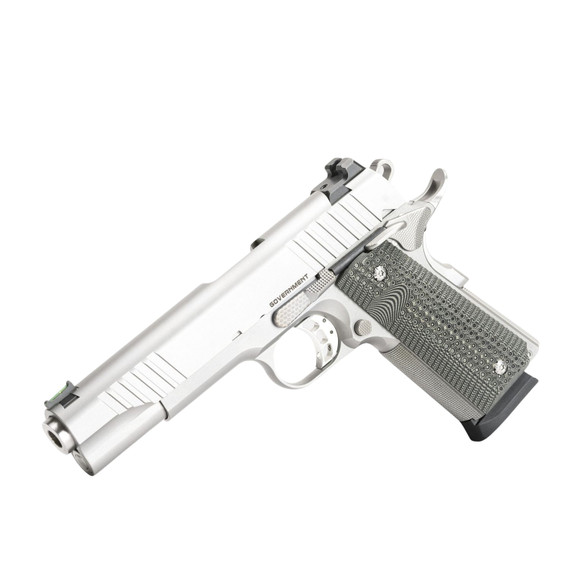 Bul Armory 1911 Government Silver, .45 ACP, 5.00" Barrel, 8 RDs, Silver Finish - 8862247 