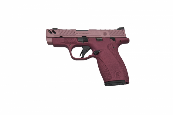 Smith & Wesson PC Bodyguard 2.0 Carry Comp, .380ACP, 3.1" Barrel, 12 Rds, Cranberry Blush - 756542286685 