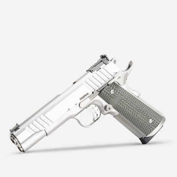 Bul Armory Trophy 1911 Classic Competition Pistol, 5" Barrel, 9mm, Stainless Steel - 9857052 