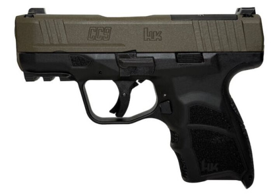 Heckler & Koch CC9 Micro Comp, 9MM, 3.32" Barrel, 10/12 Rds, Green/Black - 642230275119 