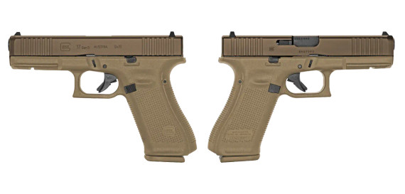 Glock 17 Gen 5 FS, 9MM, 4.49" Barrel, 17 Rds, Tan/Bronze Two Tone - 756542286340 