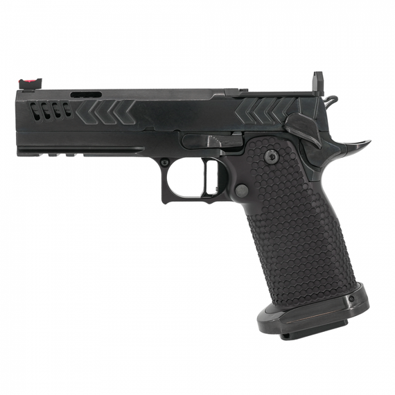 CNC Gunworks Akira, Optic Ready, 9MM, 4.60" Ported Barrel, 17 Rds, DLC Black 