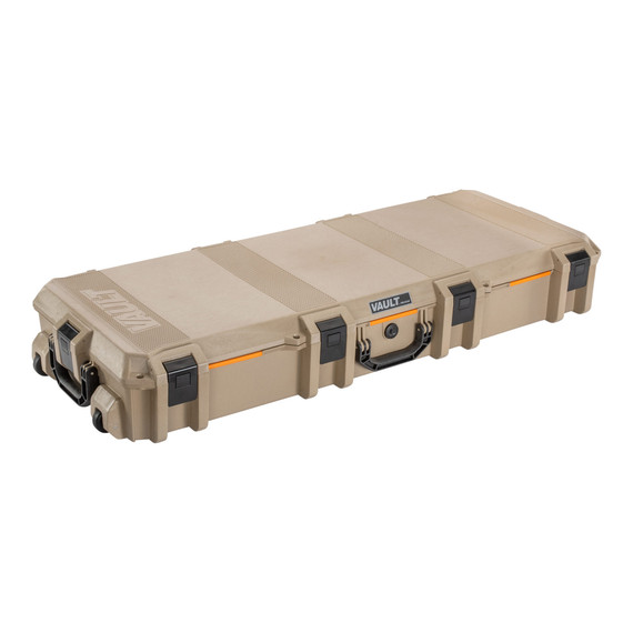 Pelican V730 Vault Case, Polyethylene High Impact Polymer, Tan - 019428170318 