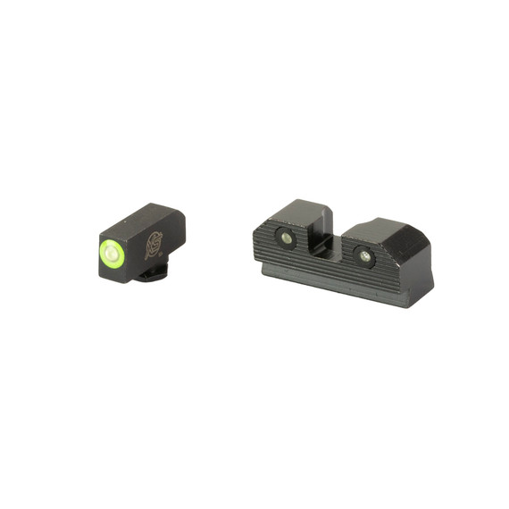 XS Sight Systems R3D 2.0 Night Sights, Green Front with Black Rear, Fits Glock 20/21/29/30/30S/37/40/41 - 647533003810 