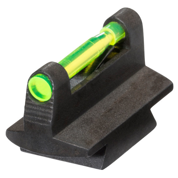 Hi-Viz Interchangeable 3/8" Tall Front Sight, Green/Red LitePipes, Black - 613485584677 