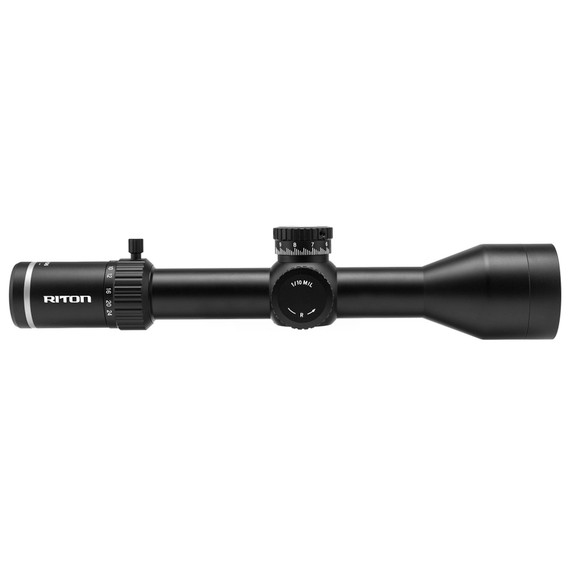 Riton Optics 7 Conquer 3-24x56 MRAD FFP, ODEN Illuminated Reticle, 34mm Tube, Black - 850041390178 