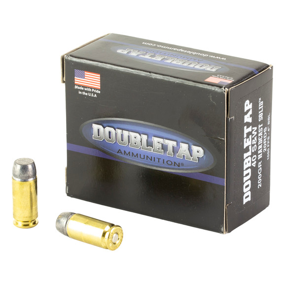 DoubleTap Ammunition DBLTAP 40S&W, 200 Gr, Hardcast, 20 Rds - 091037282279 