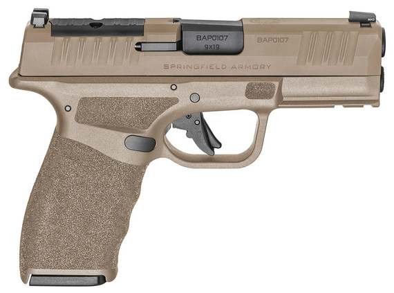 Springfield Hellcat Pro, 9MM, 3.7" Barrel, 15 Rds, Flat Dark Earth - 706397990312 
