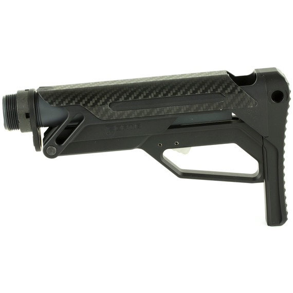 Fortis Manufacturing LA Stock, Receiver, Carbon Fiber Cheek Piece, Anodized Black - 855476008018 