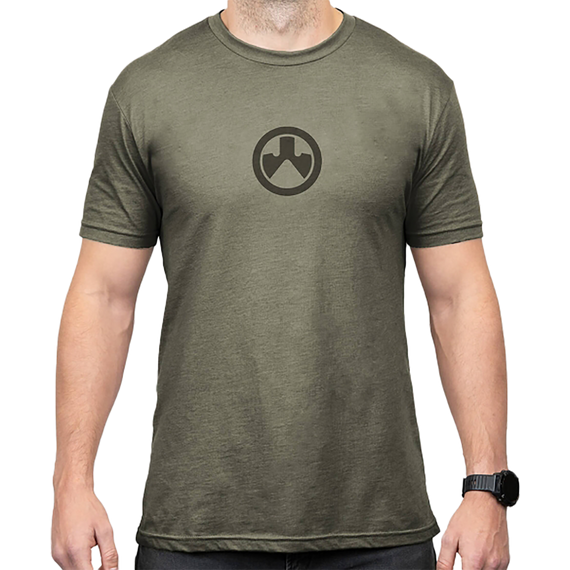 Magpul MAG1115-317-3XL Icon Logo Cotton/Polyester Short Sleeve, Olive Drab Heather, 3XL - 840815124467 