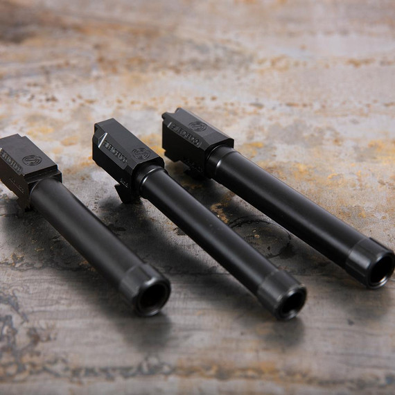 SilencerCo Threaded Barrel, Glock 17, 9MM, 5.00" Barrel, Black Nitride - 8172720120021 