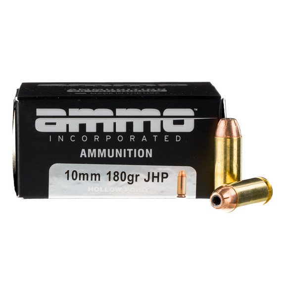 Ammo Inc Signature 10mm, 180 Grain, JHP, 20 Rounds - 818778021345 