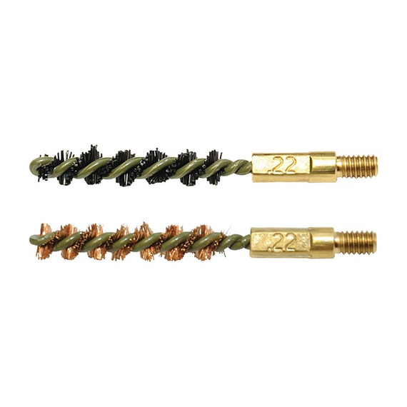 Otis FG-322-NB, 22 Caliber Bore Brush, 2 Pack, Nylon/Bronze - 014895002360 