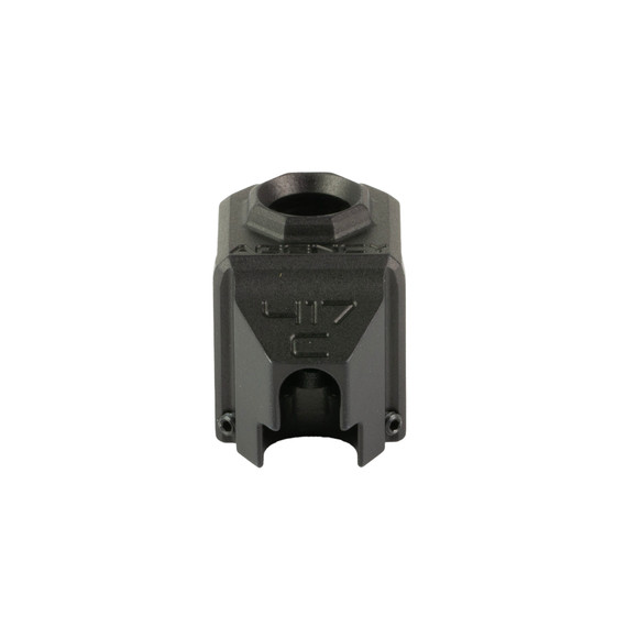 Agency Arms 417C Single Port Compensator, Fits Glock 43/43X/48, Black - AGE417S-G43-BLK 