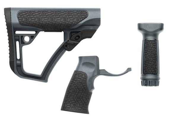 Daniel Defense 2810206145012, Collapsible Buttstock Kit, Tornado Gray 