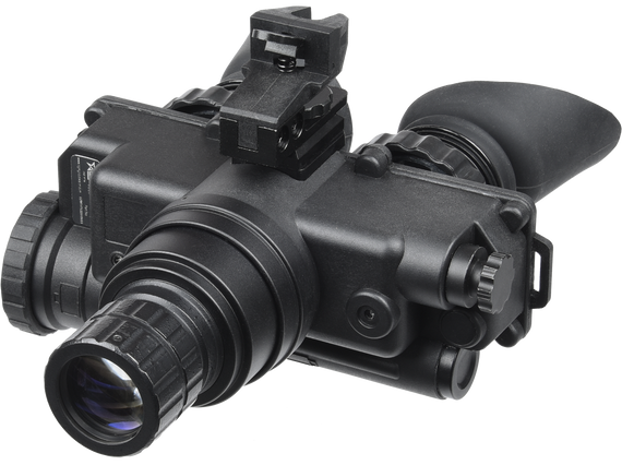 AGM Global Vision Wolf-7 PRO NL1, Night Vision Goggles, 1x Magnification, 27mm Objective, Generation 2+ Level 1, Green Filter - 850038039431 