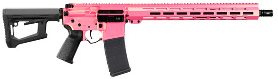 Alex Pro Firearms Fury 16 Pinkasaurus Rex MLOK, 5.56 NATO, 16.00" Barrel, 30 Rds, Cerakote - 732388039678 