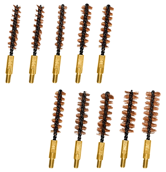 Otis FG380BP Variety Brushes, Multi-Caliber Rifle/Pistol, Bronze Bristles, 10 Pack - 014895380109 