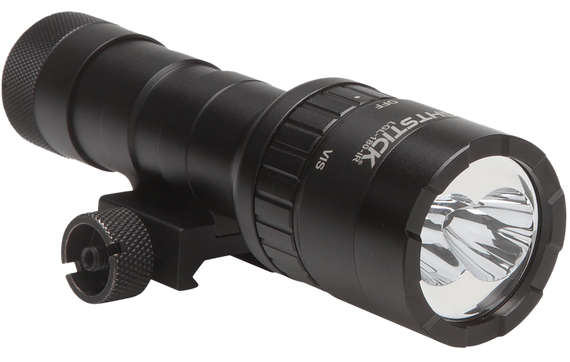 Nightstick LGL180IR Dual-Beam Long Gun Light Kit with IR Illuminator, Black Anodized Hardcoat, 1100 Lumens White LED, 940 nM Infrared - 017398809047 