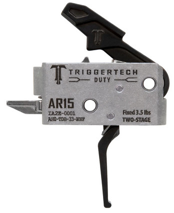 TriggerTech Remington 700 Duty, Flat Trigger, Two Stage, 3.5LB Pull, Black Anodized - 885768003681 