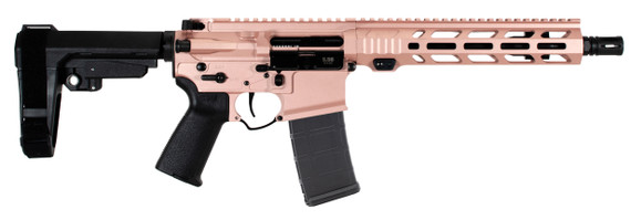 Alex Pro Firearms Pistol 2.0, 5.56 NATO, 10.50" Barrel, 30 Rds, Rose Gold Cerakote - 732388679072 