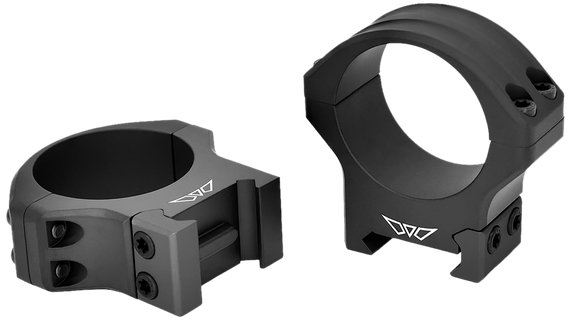 Warne Maxima Horizontal Rings, Matte Black Steel, 34mm Tube, Picatinny/Weaver - 656813114856 