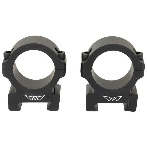 Warne Vapor Horizontal 30mm Medium Scope Rings, Matte Black, Fits Picatinny - 656813113330 