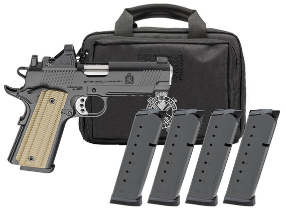 Springfield Armory 1911 Operator AOS, 9MM, 4.25" Barrel, 9 Rds, Black Cerakote - 706397999926 
