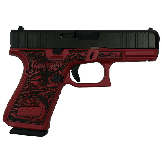 Glock G19 Gen 5, 9MM, 4.02" Barrel, 15 Rds, Georgia Red - 688099404772 