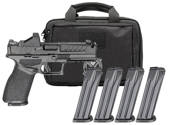 Springfield Armory Echelon, 9MM, 4.50" Compensated Barrel, 15 Rds, Black - 706397999780 