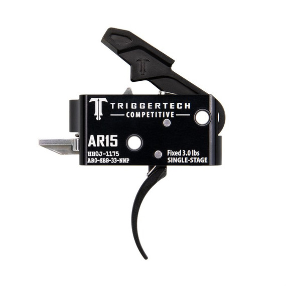 TriggerTech AR0SBB33NNP, Competitive Pro Curved, Single-Stage, 3 lbs Fixed, AR-15 - 885768003292 
