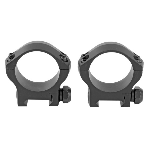 Warne Mountain Tech, 34mm Low Matte Rings, Black Anodized - 656813105380 