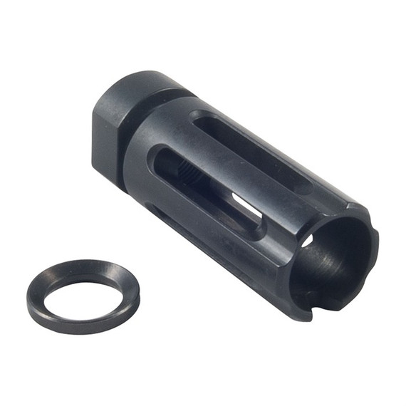 Daniel Defense Extended Flash Suppressor, 5.56MM/22 CAL, 1/2-28 Threads, Stainless Steel, Nitride Finish - 815604013949 