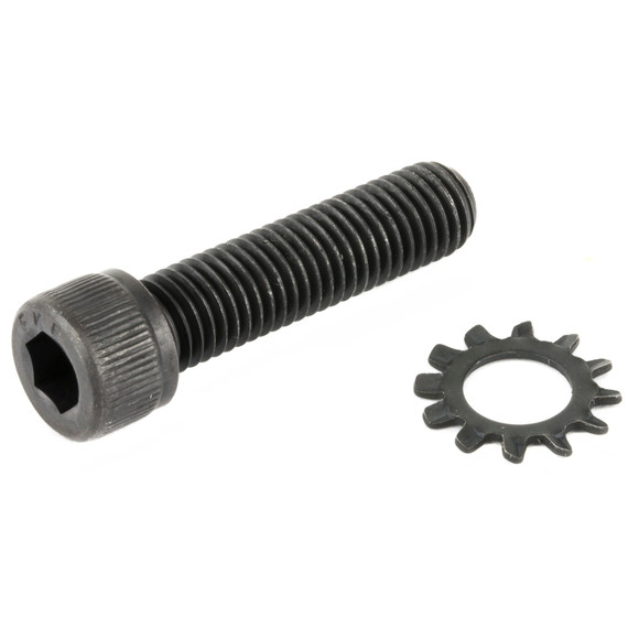 ATI ADV Tech AR15 Grip Screw/Washer, Steel Hex Bolt, Star Washer, Black - 758152646156 