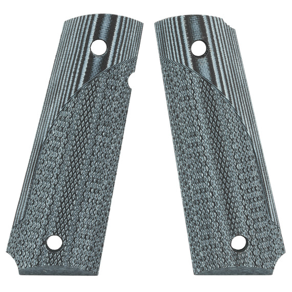Pachmayr PKMYR G10 Tactical Grips, Gray/Black Checkered Finish, Fits 1911 - 034337610014 