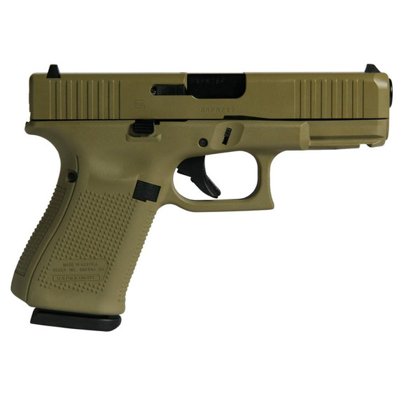 Glock G19 Gen 5, 9MM Luger, 4.02" Barrel, 15 Rds, Custom FDE - 724235016482 