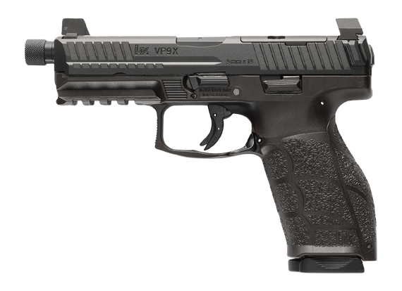 HK VP9A1X, 9MM, Standard Tactical Barrel, 15 Rds, Black - 642230273405 