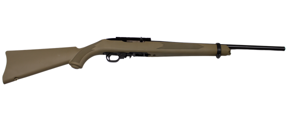 Ruger 10/22, 22LR, 18.5" Barrel, 10 Rds, FDE Synthetic 