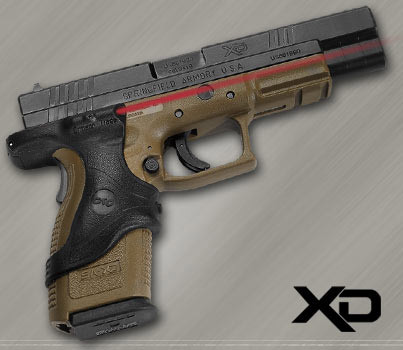 Crimson Trace Lasergrip SF XD, 9MM/40/357SIG, Grip Attachment, Black - 610242004461 