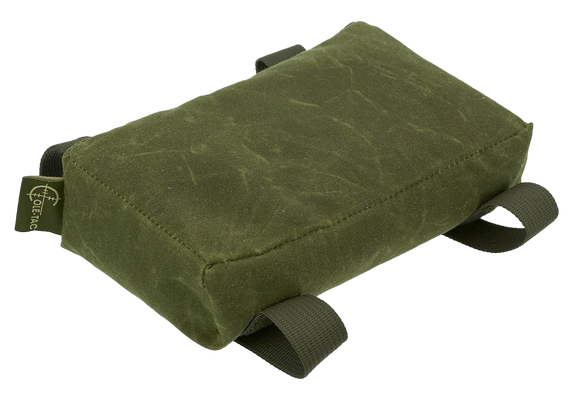 Cole-TAC FB302, Waxed Flat Rifle Shooting Bag, Prefilled, Green Cordura Nylon - 709750011075 